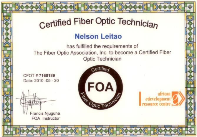 certification 1