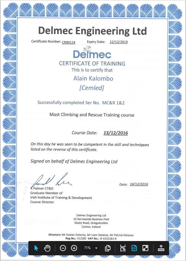 certification 6